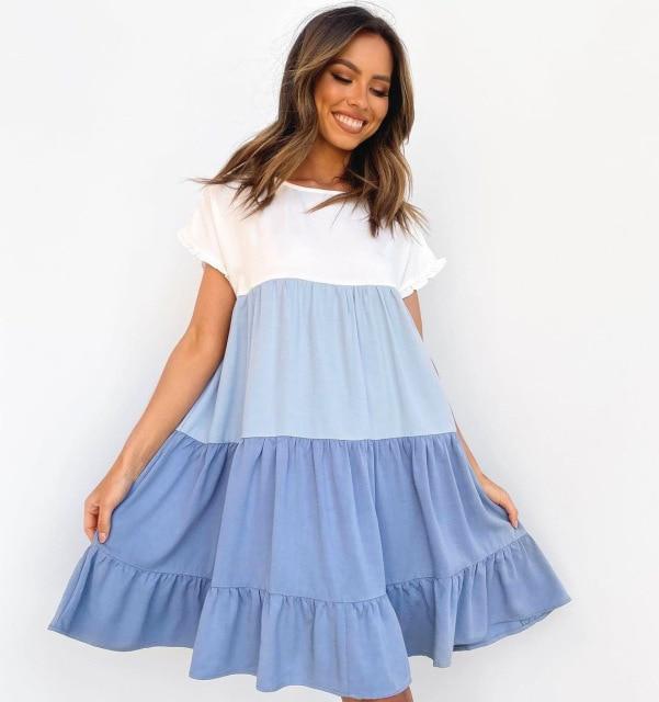 Airy Summer Ruffled Mini Dress – Unique ...